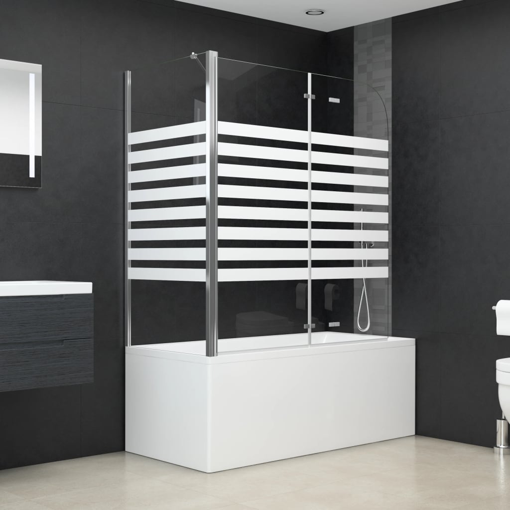 Vidaxl Bath Wall Strip 120x68x130 cm de vidrio endurecido