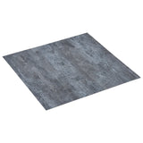 Vidaxl Piso de piso Autoadhesivo 5.11 m² PVC Mármol Patrón gris