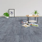 Vidaxl Floorboards Self -adhesive 5.11 m² PVC marble pattern Gray