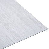 Vidaxl Floorboards Self -adhesive 5.11 m² PVC White