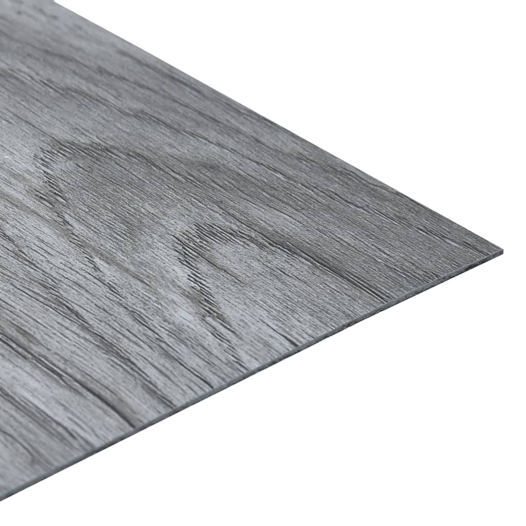 Vidaxl Floorboards Auto -Adhesivo 5.11 m² PVC Gray Light Gray