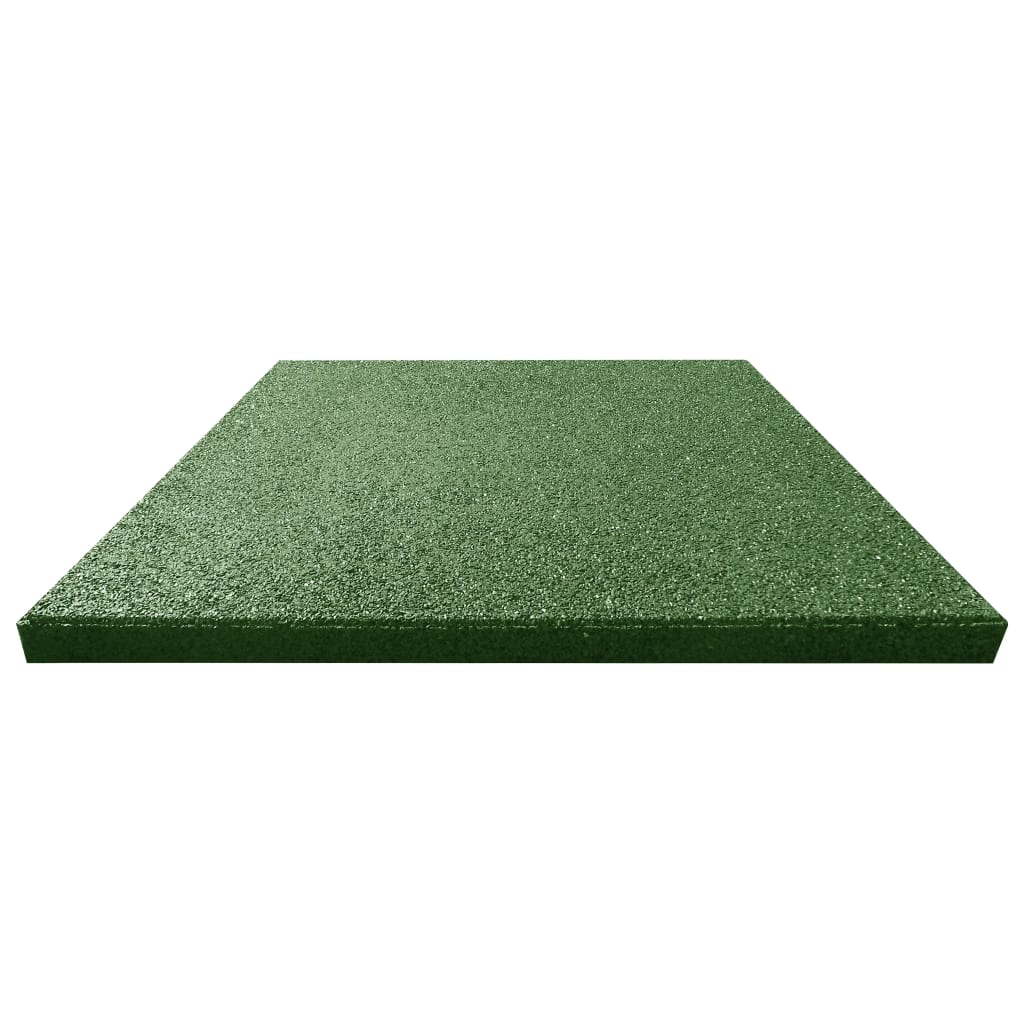 VidaXL Valtegels 6 st 50x50x3 cm rubber groen