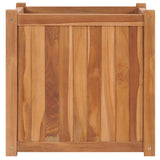 Vidaxl planter hævet 50x50x50 cm fast teak træ