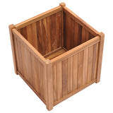 Vidaxl planter hævet 50x50x50 cm fast teak træ