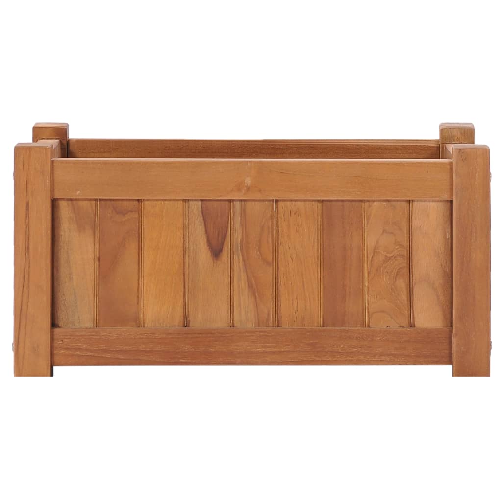 Vidaxl Planter hevet 50x25x25 cm solid teak tre