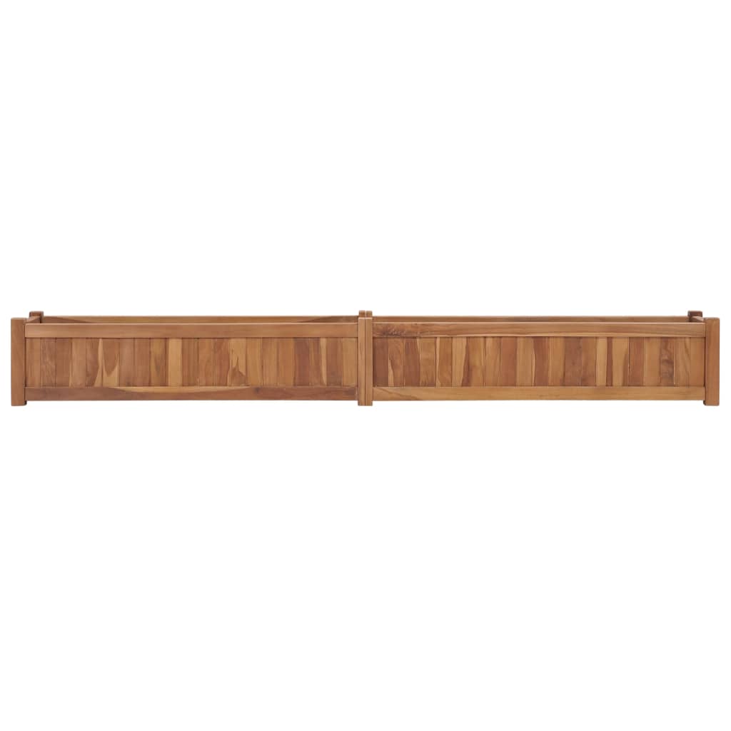 Vidaxl Planter hevet 200x30x25 cm solid teak tre