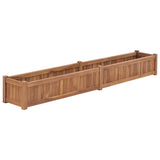 VidaXL Planter raised 200x30x25 cm solid teak wood