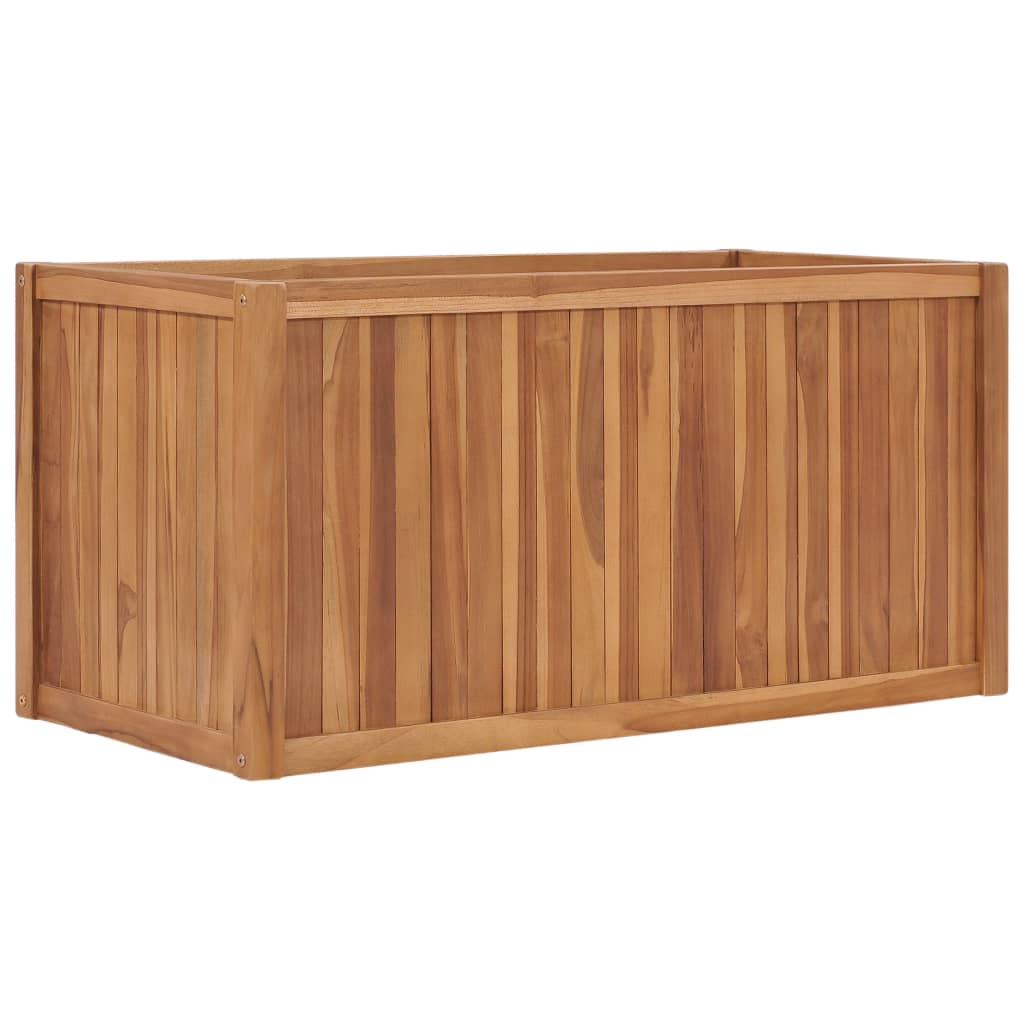 Vidaxl planter hævede 100x50x50 cm solid teak