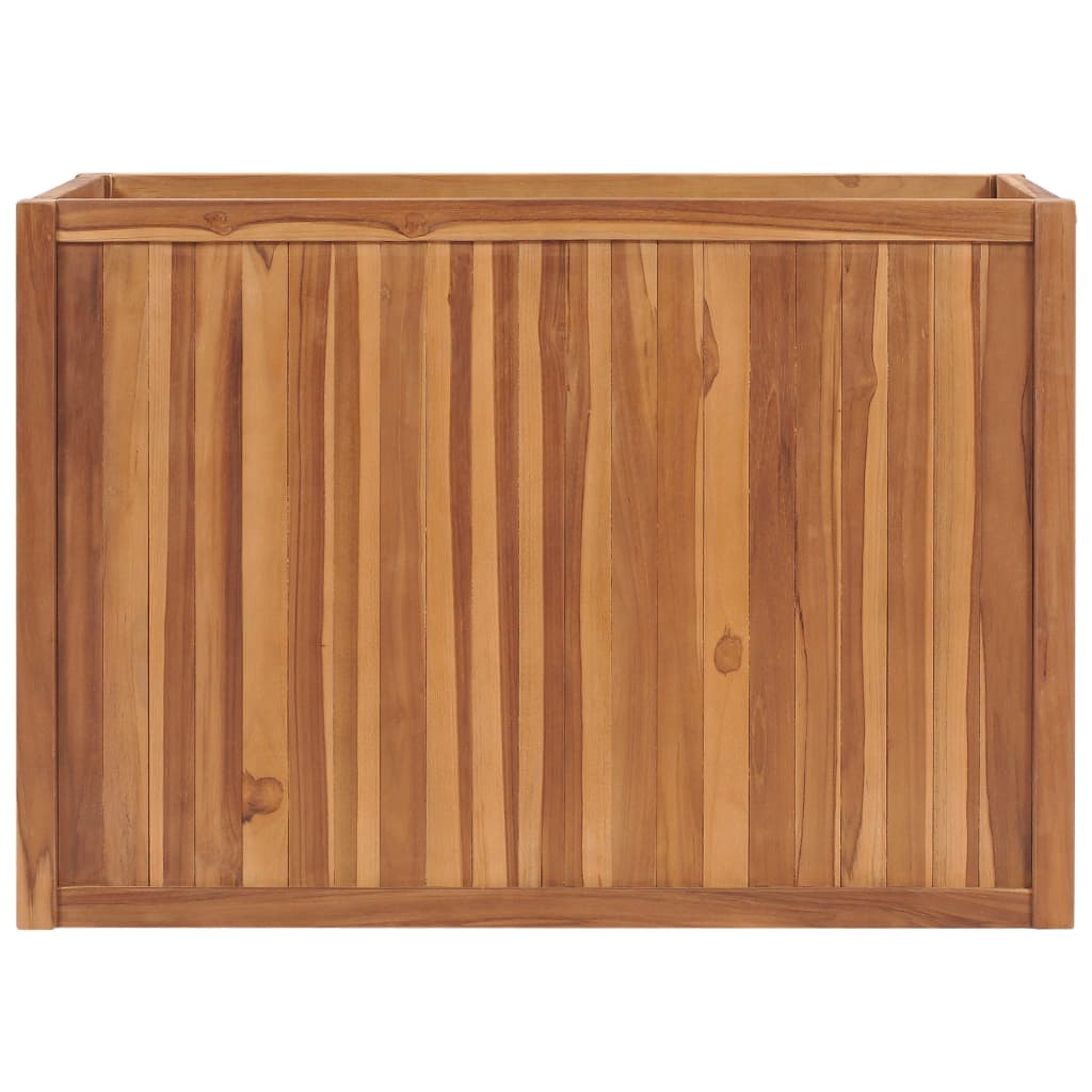 Vidaxl Planter huet 100x50X70 cm nach zoler Teak Holz opgehuewen