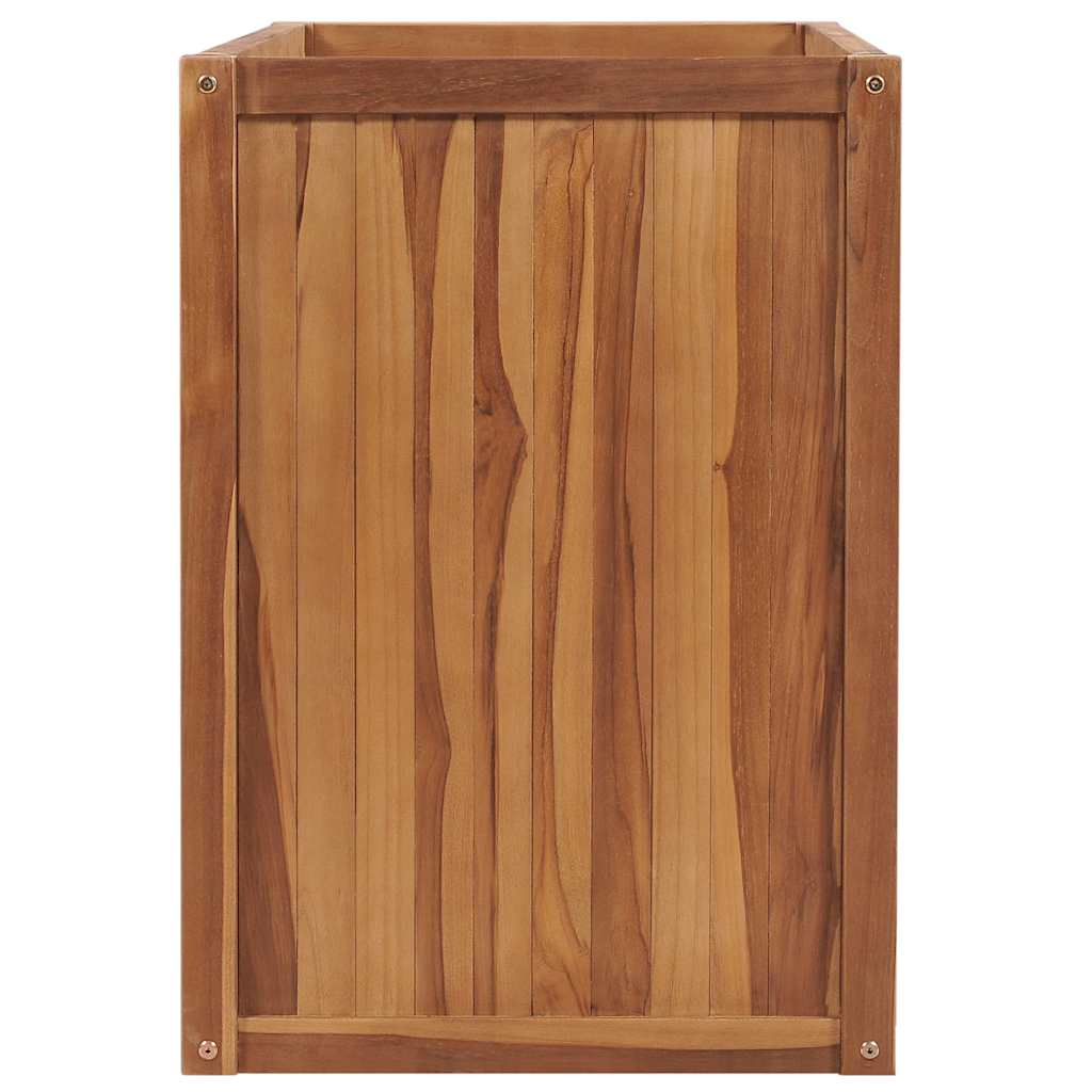 Vidaxl planter hævede 100x50x70 cm fast teak træ