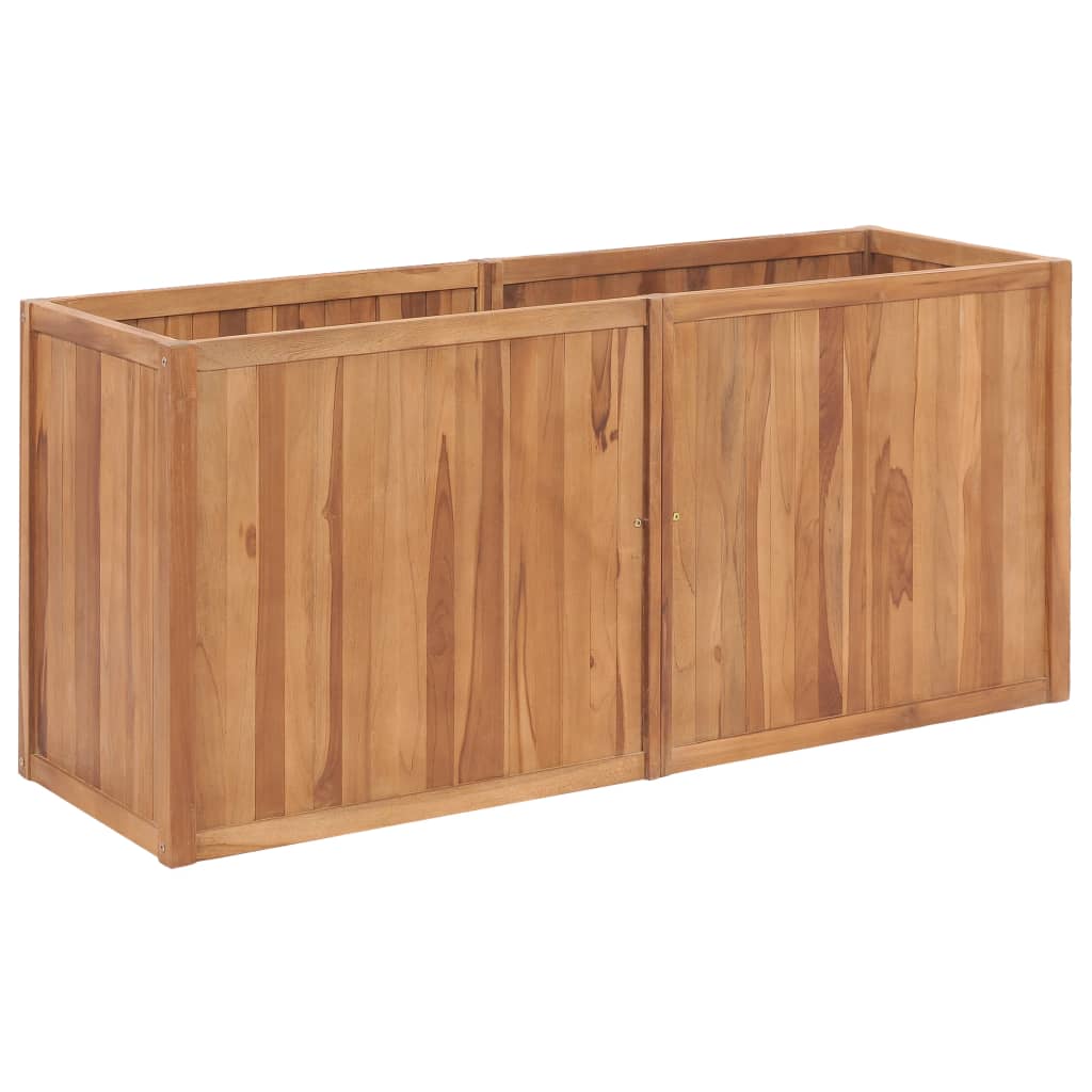 Vidaxl Planter höjde 150x50x70 cm fast teak