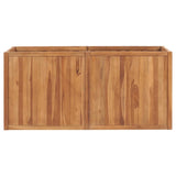 Vidaxl Planter hævede 150x50x70 cm solid teak