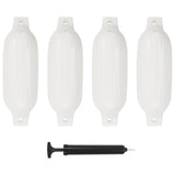 Vidaxl BootStoot -Kissen 4 PCs 41x11.5 cm PVC Weiß