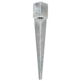 Vidaxl Ground Pins 6 St 10x10x76 cm galvanizované ocelové stříbrné barvy