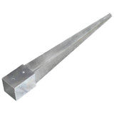 Vidaxl Ground Pins 12 ks 10x10x91 cm galvanizované ocelové stříbrné barvy