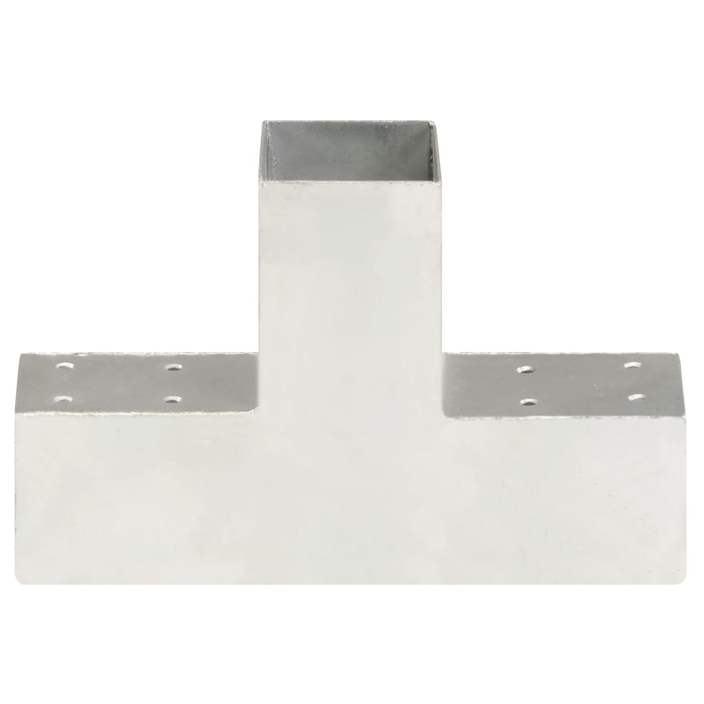 VidaXL Pile connection T-shape 71x71 mm galvanized metal