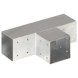 VidaXL Pile connection T-shape 91x91 mm galvanized metal