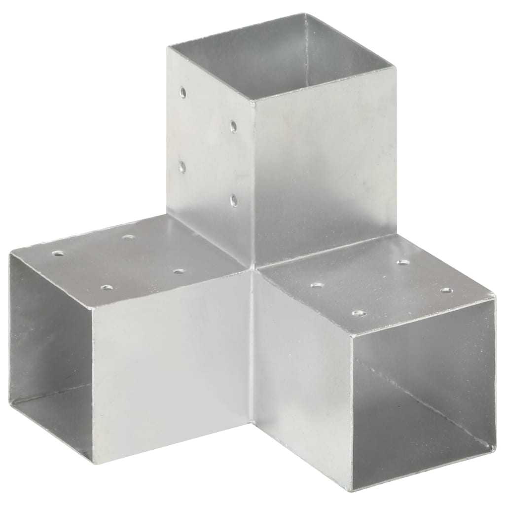 Vidaxl Pale Connection Y-Shape 91x91 mm Galvanized Metal