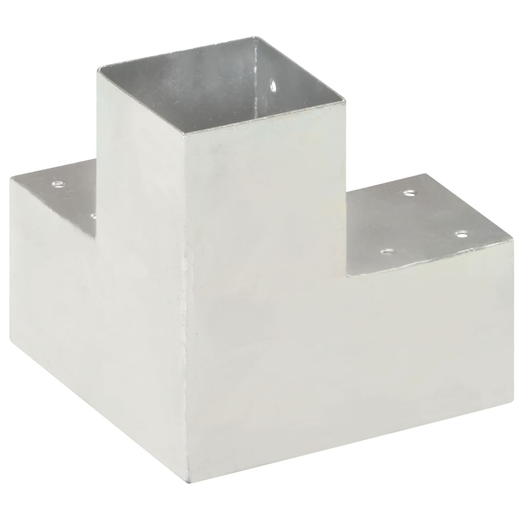 Vidaxl Pale Connection Y-Shape 91x91 mm Galvanized Metal