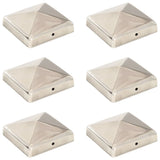 Vidaxl Pile Hoods 6 PST Pyramid 91x91 mm Edelstol