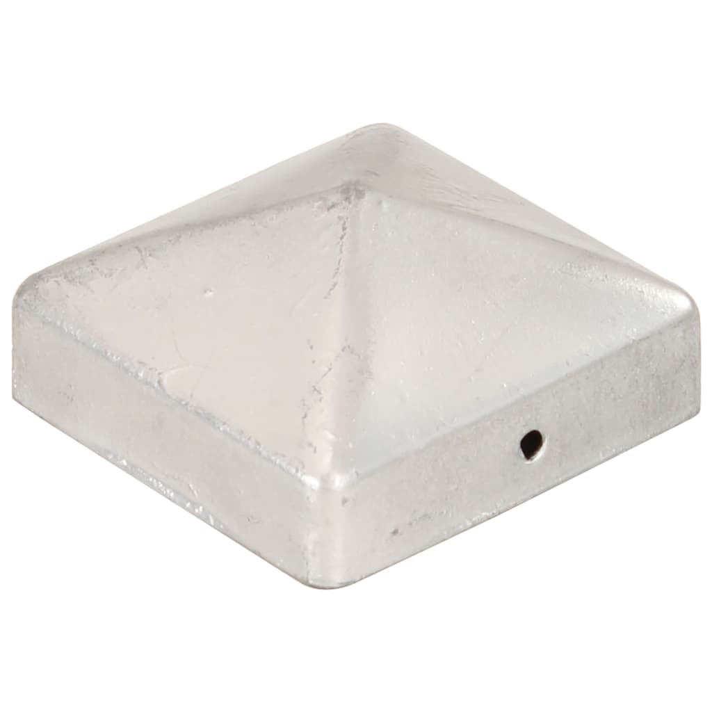 Vidaxl Pile Hoods 6 St Pyramid 71x71 mm Galvanized metal