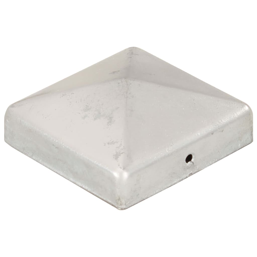 VidaXL Pile Caps 6 St Pyramid 81x81 mm galvanized metal