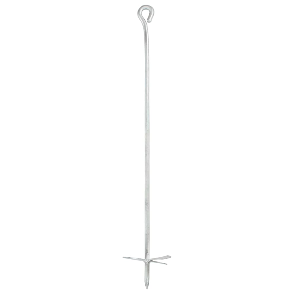 Vidaxl Anchors a terra 4 ST 10x60 cm metallo zincato