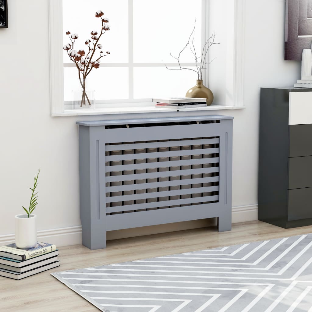 Vidaxl Radiatorom Construction 112x19x81.5 cm MDF Anthracite