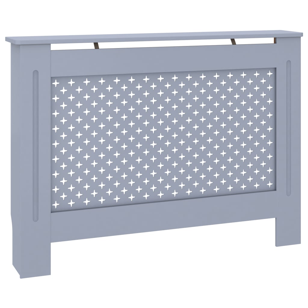 VIDAXL -Radiatorkonstruktion 112x19x81.5 cm MDF -Anthrazit