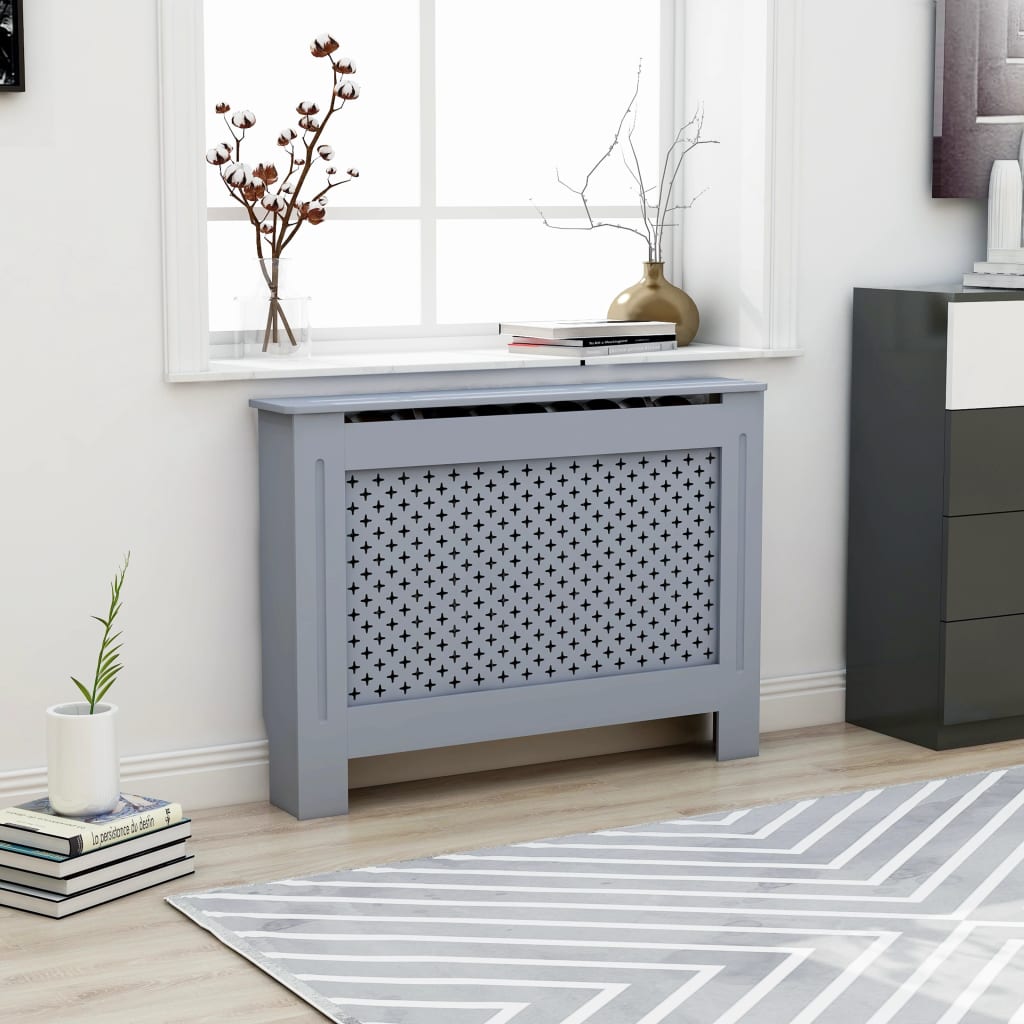 Construction de radiatorom vidaxl 112x19x81,5 cm anthracite MDF