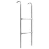 VidaXL Trampoline ladder with 2 sports 102.6 cm steel silver colored