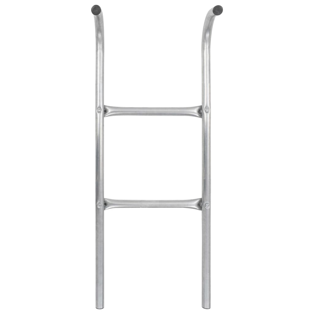 VidaXL Trampoline ladder with 2 sports 102.6 cm steel silver colored