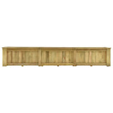 Vidaxl Planter opgehuewe 291x50x50 cm imprägnéiert Pinien Holz