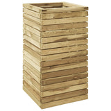 Vidaxl Planter huet 50x50x100 cm imprägnéiert Pinzis Holz