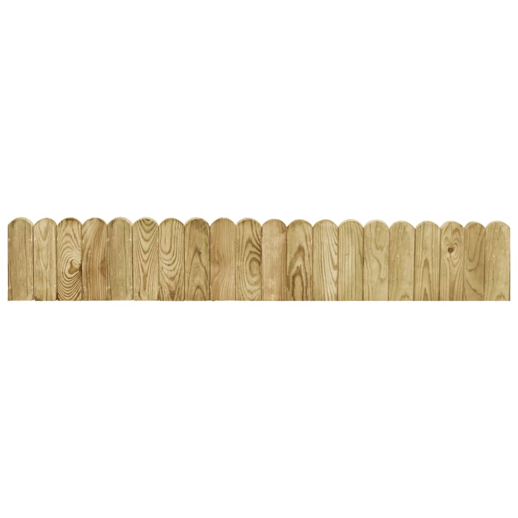 VidaXL Gazonrand 120 cm Impregnated Pine wood green