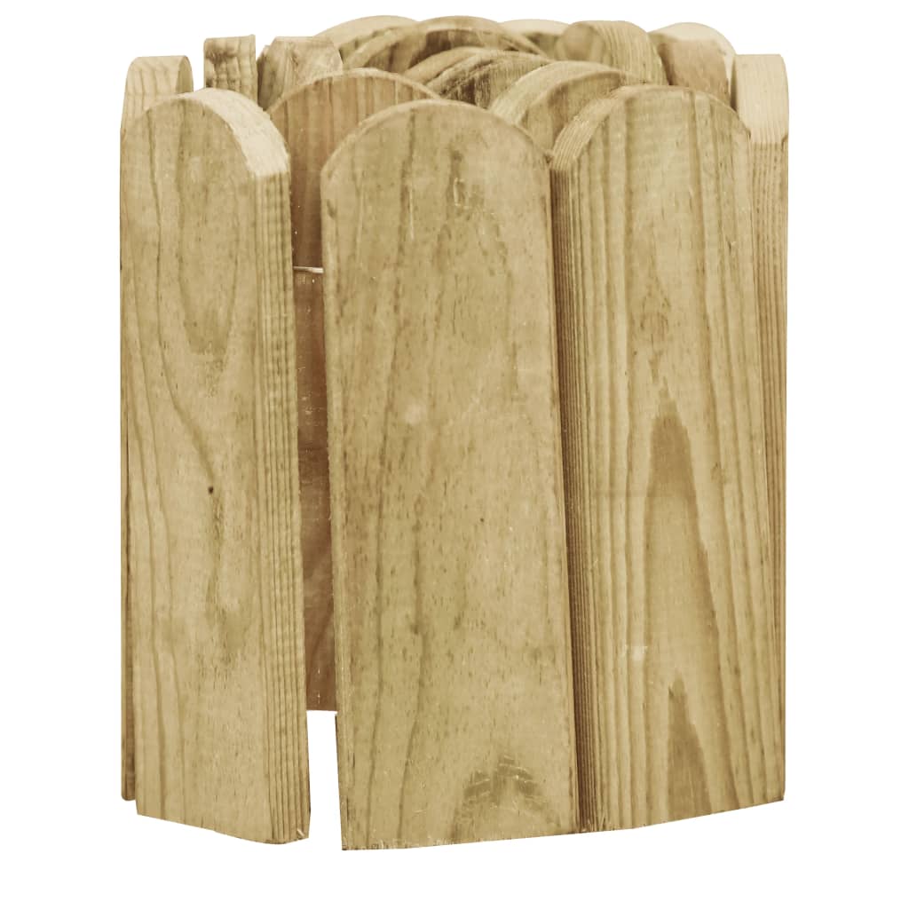 Vidaxl Gazonrand 120 cm Impregnated Pine Wood Green