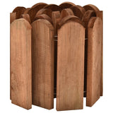 Vidaxl Gazonrand 120 cm Impregnated Pine Wood Brown