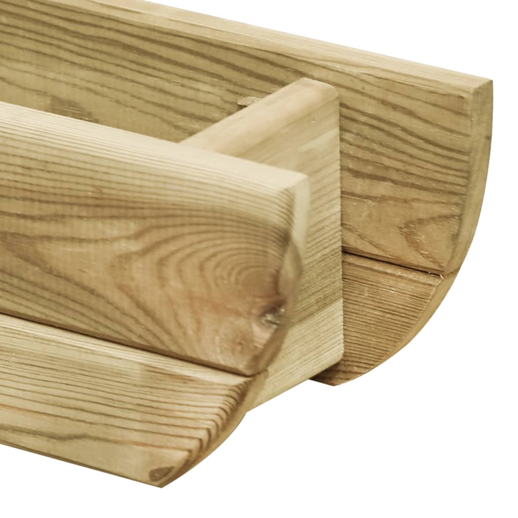 VidaXL Planter raised 80x16x16 cm impregnated pine wood