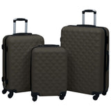 Vidaxl 3-part hard luggage set Anthracite