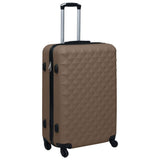 Vidaxl 2-part hard luggage set Brown