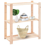 Vidaxl storage racks 3-layer 10 st 80x38x90 cm Pine wood 150 kg