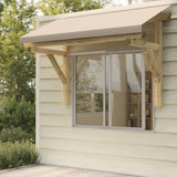 Vidaxl Door Canopy 150x100x100 cm Solid fyrretræ