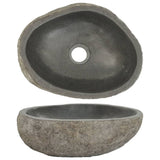 Vidaxl Washbasin Oval (29-38) X (24-31) CM řeky Stone