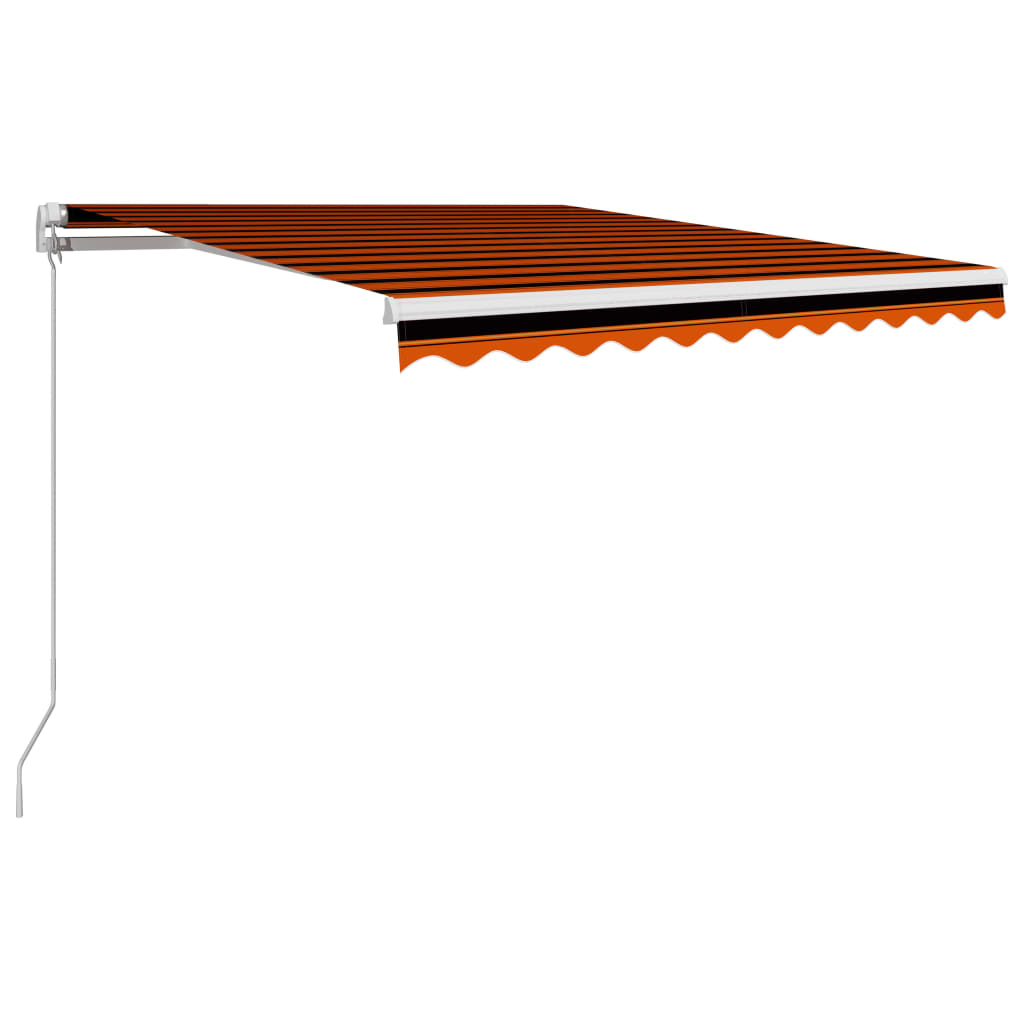 Vidaxl Luifel förlänger manuellt 300x250 cm orange och brun