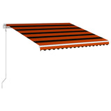 Vidaxl Luifel automatically extends 400x300 cm orange and brown