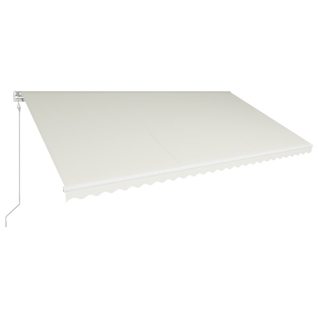 Vidaxl Luifel extiende automáticamente 600x300 cm de crema