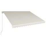 Vidaxl Luifel manually extends 400x300 cm cream