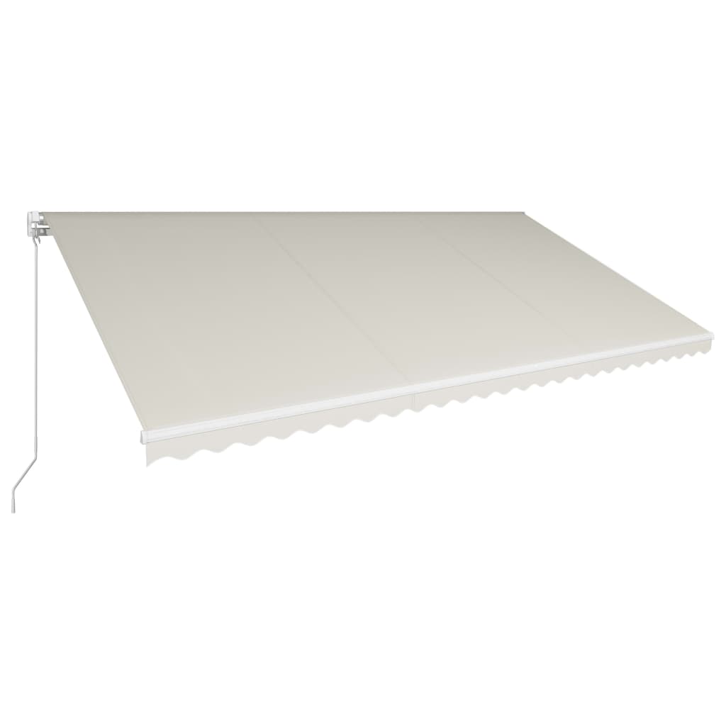 Vidaxl Luifel udvider manuelt 600x300 cm creme