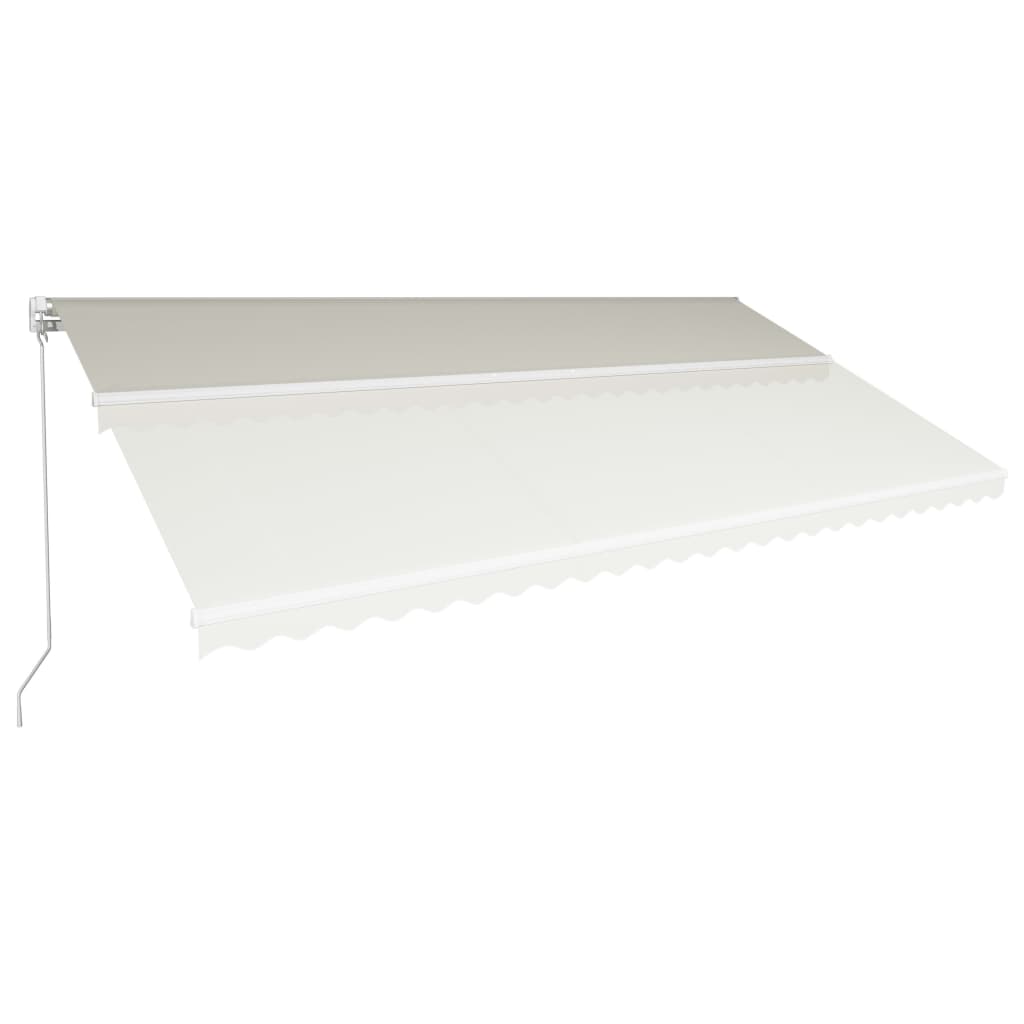 Vidaxl Luifel udvider manuelt 600x300 cm creme