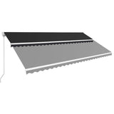 Vidaxl Luifel manually extends 600x300 cm anthracite